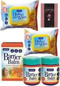 Allergy Relief Nuage Hayfever - 2x Hayfever Wipes & 2x Hayfever Barrier Cream - Allergy Protection and Relief Hayfever Relief Kids & adults