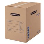 Bankers Box SmoothMove Basic Moving Boxes, Large, 18 x 18 x 24 Inches, 7 Pack (7714002