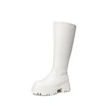 Dream Pairs Knee High Boots Women, Comfortable Platform Boots for Women, White, 10