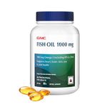 GNC Fish Oil 1000mg Omega-3 with 180mg EPA & 120mg DHA |For Heart, Brain, Joint & Vision Support | Ultra-Pure, & Enteric-Coated For No Fishy Aftertaste | USA Formulated, 1 count, 90 capsules