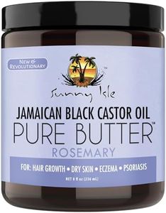 Sunny Isle Rosemary Jamaican Black Castor Oil Pure Butter 8oz | Effective Moisturizer Hair & Skin | All Types & Textures