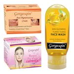 GORGESQIN Anti Pigmentation Cream 10g - Removes pigmentation from 7 days, Fairness Day Cream 22g, Ylang Ylang Face Wash 60 ml