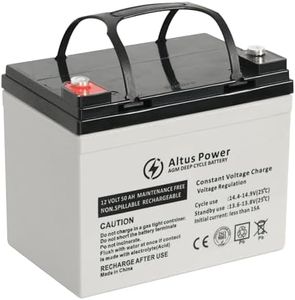 Altus 12v 50ah deep Cycle AGM Battery Sealed Lead Acid Battery Camping Marine 4wd Solar