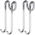 Bamodi Shower Hooks Set - Glass Door Shower Hooks 11 cm - Extremely Lightweight Bathroom Hooks Bath Shower Screen - Use as a Towel Hanger Bathroom Holder Shower door