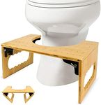 ZOSTA Squatting Toilet Stool, Bambo