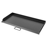 AJinTeby Fry Griddle for Camp Stove Griddle, 16 x 38 inch Flat Top Cooking Griddle for 3 Burner Camp Chef Griddle, BBQ Camping Grills Flat Top Plate, Outdoor BBQ Camping Grills Accessories