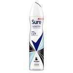 Sure Invisible Aqua Nonstop Protection leaves no white marks or yellow stains on clothes Anti-perspirant Deodorant Aerosol 72h protection anti-perspirant deodorant spray 250 ml