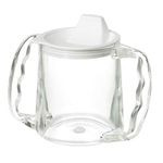 Homecraft Caring Mug, Small Spout Opening, Retail Packed, Two-Handled Mug for Easy, Mess-Free Drinking, Cup with Easy to Grip Contoured Handles for Users with Limited Grip Strength or Disabilities