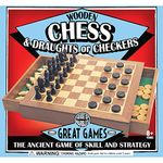 House of Marbles Deluxe Wooden Chess & Draughts Set