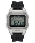 Armitron Sport Men's Digital Chronograph Resin Strap Watch, 40/8460, Black/Silver, Modern