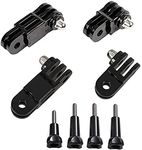 OctinPris 3-Way Adjustable Extension Pivot Arm Adapter Set- Long & Short Straight Joints Connector Convertor 35mm/50mm (2x Same Direction + 2x Reverse) with 4 Thumb Screws for Gopro Hero Series, SJCAM