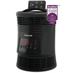 Honeywell HHF370BC 360° Digital Surround Heat Fan Forced Space Heater for Bedroom, Office, Indoor Space, Black