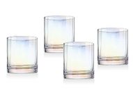 DOF Beverage Glass Cup Monterey Optic by Godinger - Set of 4