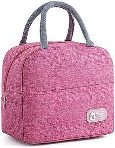 Insulated Lunch Bag Cooler Tote Lunch Box Light & Portable for Men Kids Women Work Travel Office School Picnic Food Storage Easy & Durable Leak Proof Hot Cold (Pink)