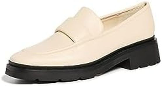 Vince Womens Robin Slip on Loafer, Moonlight White Leather, 5 US