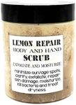 All Natural Lemon Honey Repair Intense Moisture Body and Hand Scrub 8oz/100% Natural and Handmade/Naturally Healthy bodycare/Exfoliating Hydrating skincare/Brighten and Tone/Repair and Heal