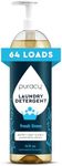 Puracy Natural Liquid Laundry Detergent, 64 Loads, Hypoallergenic, Effective, Fresh Linen, 16 Fl Oz