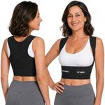 Fit Geno Posture Corrector for Women Invisilite: Invisible Lightweight Back Brace for Neck Shoulder & Upper Back Pain Relief - Improve Posture Correct Hunchback Slouching Under Clothes Large