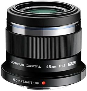 Olympus M. Zuiko Digital ED 45mm f1.8 (Black) Lens for Olympus and Panasonic Micro 4/3 Cameras - (International Version)