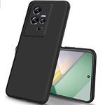 TheGiftKart Sleek Back Cover Case for iQOO 11 5G | Slim Fit Protective Design | Ultra Matte Finish | Camera Protection Bump | Soft Silicon Back Cover Case for iQOO 11 5G (TPU | Black)