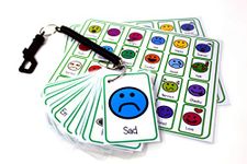 Feelings and Emotions Flash Card Pack - Special Needs Autism Cue Card & Bungee Set for carers schools senco