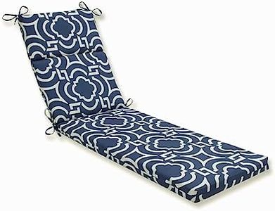 Pillow Perfect Indoor/Outdoor Carmody Chaise Lounge Cuscino, Carmody Navy, 72.5 in. L X 21 in. W X 3 in. D