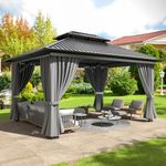 VIWAT 10x12 FT Hardtop Gazebo with 