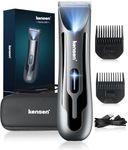 Kensen Body Hair Trimmer Men, Manscape Electric Groin Balls Hair Trimmer, Rechargeable Body Groomer with Stored Case Private Parts & Pubic Hair Razor, IPX7 Waterproof Wet and Dry Electric Razor