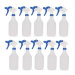 DCS Pack of 10 Plastic Water Spray Bottles for Cleaning 750ml – Hand Trigger Empty Spray Bottles for Gardening and Home Cleaning – Heavy duty Industrial Refillable Mist Spray Bottles (Blue)