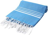 Cacala Turkish Beach Towel Quick Dry Prewashed for Soft Feel Extra Large Peshtemal for Bathroom, Travel, Pool and Swim, Paradise Series, 37 in x 70 in