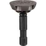 Manfrotto 500BALL 100mm Half Ball Leveler with 3/8-Inch Screw for 100mm Bowl Tripods - Replaces 3141BALL (Black)