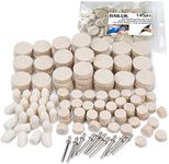 Felt Polishing Buffing Wheel 145Pcs Wool Felt Polishing Pad Wheel Professional Accessories, Point & Mandrel 1/8" Shank Kit for Dremel Rotary Tools