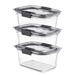 Rubbermaid Food Containers with Lids, 3-Pack (6 Pieces Total), Set of 3 (4.7-Cup)