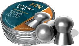 H&N Sport Field Target Trophy Airgun Pellets .177 Cal. 4.51 Medium Head-Size, Gray