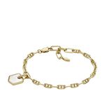 Fossil Women's Bracelet, Heritage Brass Chain Bracelet