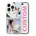 Customized Phone Cases Photo Pictures Collage Protective Cover Gifts for Girls Boys Women Couples Best Friends for iPhone 11 12 13 14 15 16 Pro Max Plus Mini for Samsung S21 S22 S23 S24Ultra Plus