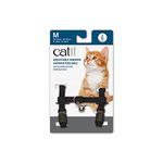 Catit Nylon Adjustable Cat Harness, Medium, Black