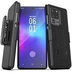 Encased Galaxy S20 Ultra Belt Clip Case (2020 DuraClip) Ultra Slim Cover with Holster (Samsung S20 Ultra 6.9) Black