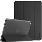 EasyAcc Case for iPad 9.7 inch 6th Generation/ 5th Generation(NOT for iPad Air 5th Gen)/iPad Air 2 / iPad Air with Stand Protective Cover, Auto Sleep Wake Hard PC Case for iPad 9.7 2018 2017, Black