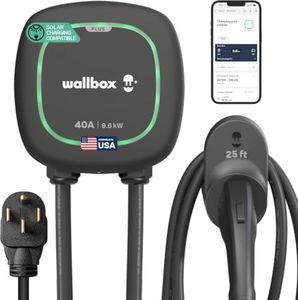 Wallbox Pulsar Plus Level 2 EV Charger 40 Amp Plug-in - EVSE 9.6kW 240V Electric Vehicle Charging Station J1772-25ft Cable - Electric Car Charger for Outdoor & Indoor - Solar Charging Compatible