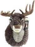 Snow White Motion Activated Singing Reindeer Head 40cm, Brown