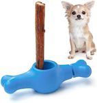 ChewEasy Interactive Bully Stick Holder for Dogs, Prevent Chocking Safety Device, Long Enough Screw to Lock, Seesaw Shape(Small)