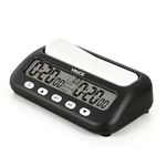 VINJOE Chess Clock Digital Chess Timer Professional for Board Games,Portable Digital Chess Clock & Game Timer with Basic,Bonus,Delay and Positive Time Features Best Gifts for Christmas(Without Battery