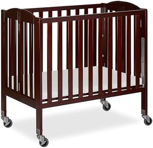 Dream On Me 3-in-1 Folding Portable Crib, Espresso, Large