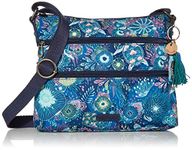 Sakroots Women's Artist Circle Basic Crossbody Bag in Eco-Twill, Royal Blue Seascape, One Size