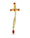 CM Crareesi Mania Dagger Belly Button Rings Gold Belly Rings for Women 316L Stainless Steel Belly Button Piercing 10mm Navel Piercing Jewelry 14G Cool Style Belly Piercing Jewelry, Metal,