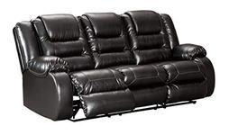 Signature Design by Ashley 7930888 Vacherie Reclining Sofa Black