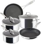Circulon Scratch Defense Stainless Steel Pan Set: 5 Piece Induction Hob Pan Set with Extreme Non Stick, Induction & All Hob Suitable