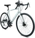 FOREOCELIV 700Cx28 Road Bike, Lightweight Aluminum Frame, Disc Brakes, 16-Speed, Fast Acceleration, Suitable for Men and Women, Ideal for High-Intensity Riding