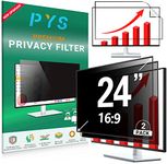 2024 New Version [2 Pack] 24 Inch 16:9 Monitor Computer Privacy Screen - PYS Computer Screen Privacy Shield Eye Protection Anti Glare - Anti Scratch Monitor Privacy Screen Filter, Easy Installation